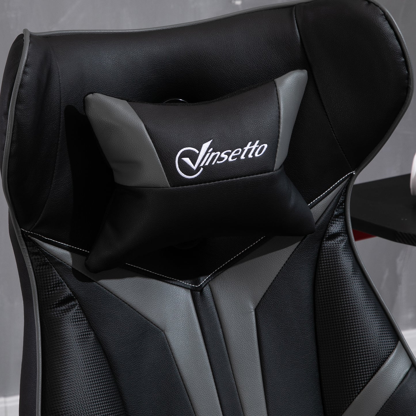 Gaming Stuhl Ergonomischer Computerstuhl Mit Wippfunktion Stahl Rot