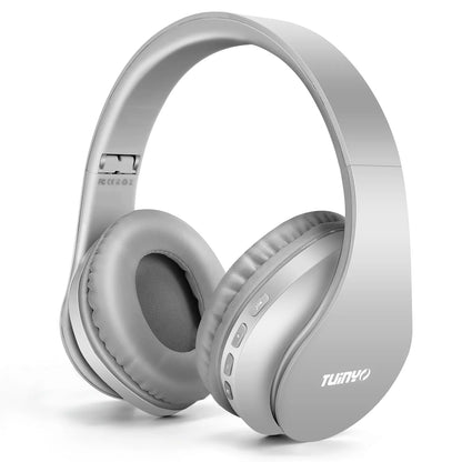 TUINYO Wireless Over-Ear Bluetooth Kopfhörer mit Mikrofon – Faltbar | Lila