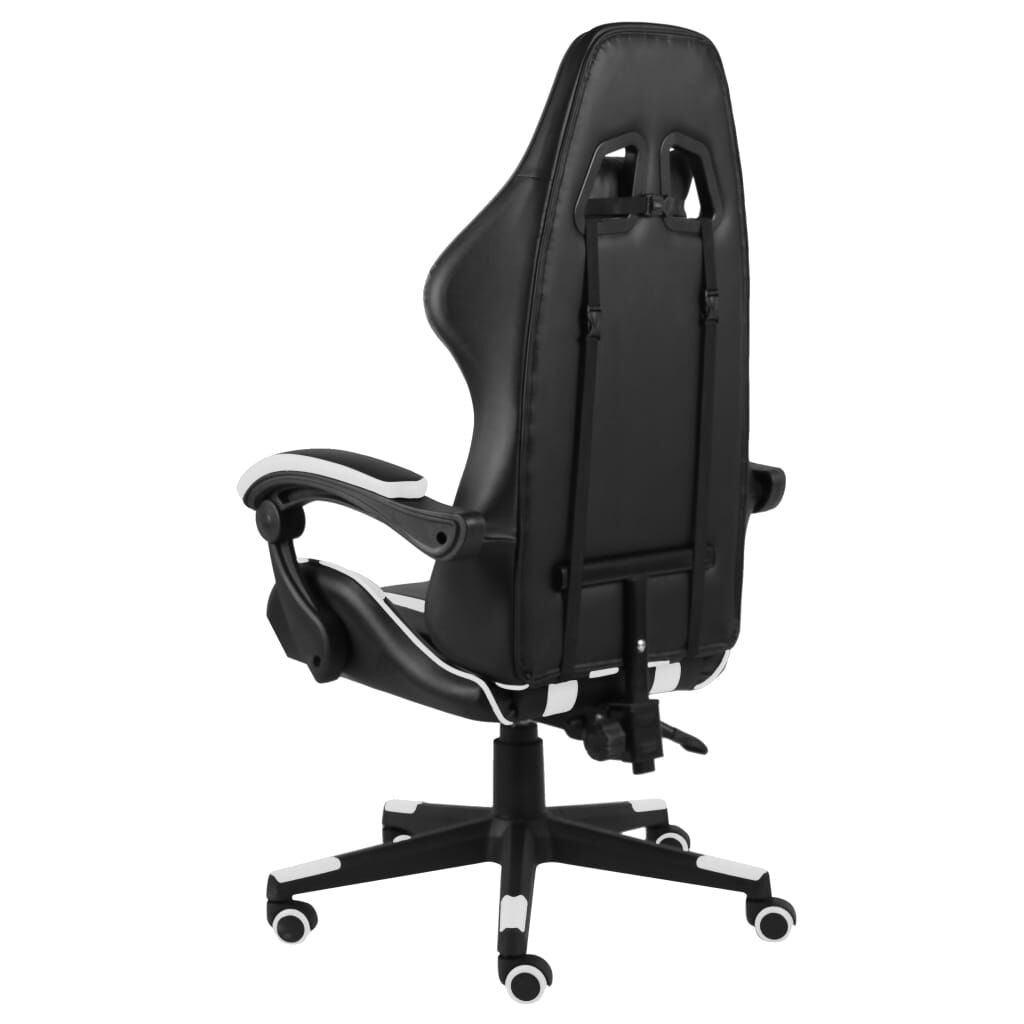 Gaming-Stuhl Schwarz Und Weiß Kunstleder