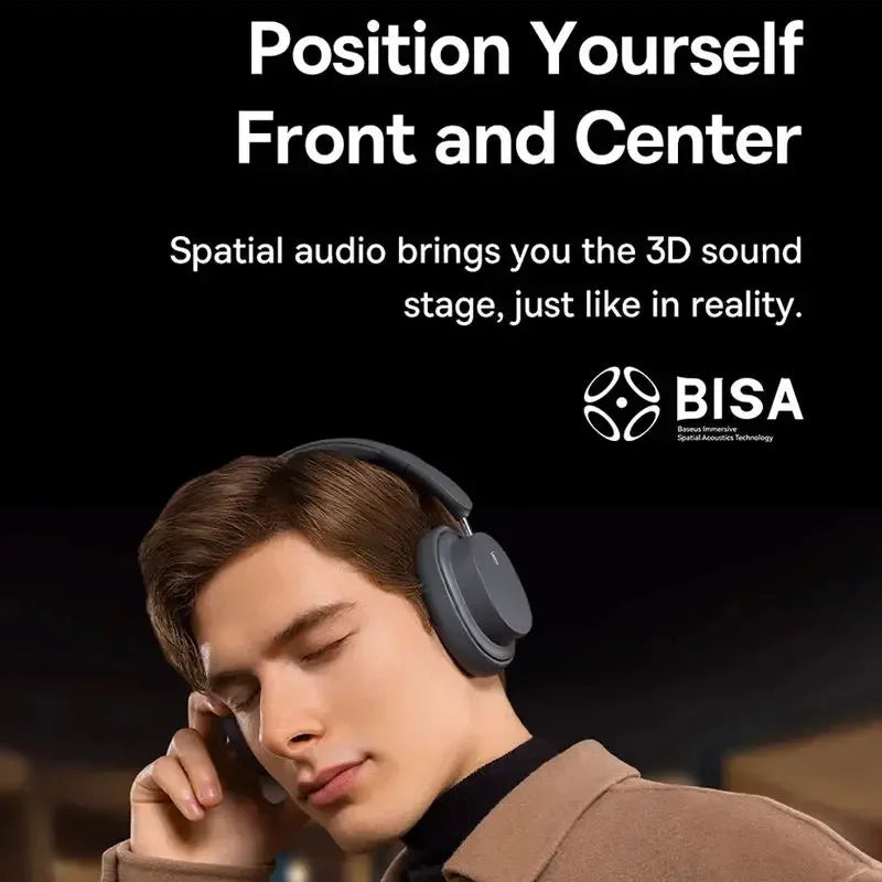 Bowie D05 Wireless Headphone Bluetooth 5.3 Earphone HIFI Level Headset 40Mm Driver Foldable over Ear Headphone 70H Time