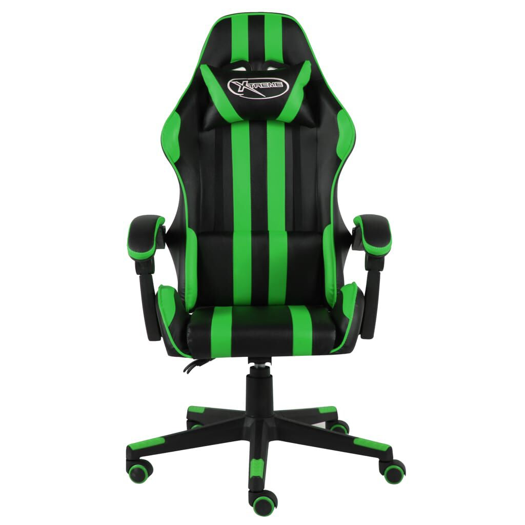 Gaming-Stuhl Schwarz Und Grün Kunstleder