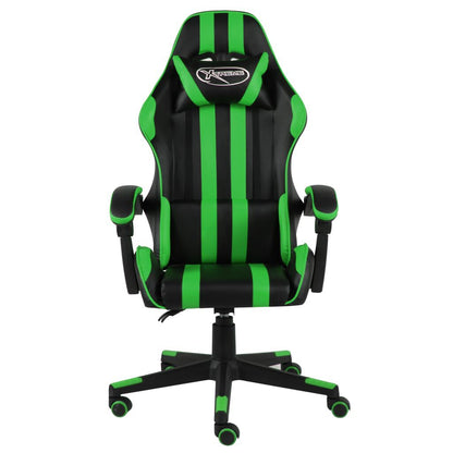 Gaming-Stuhl Schwarz Und Grün Kunstleder