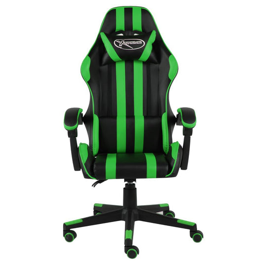 Gaming-Stuhl Schwarz Und Grün Kunstleder