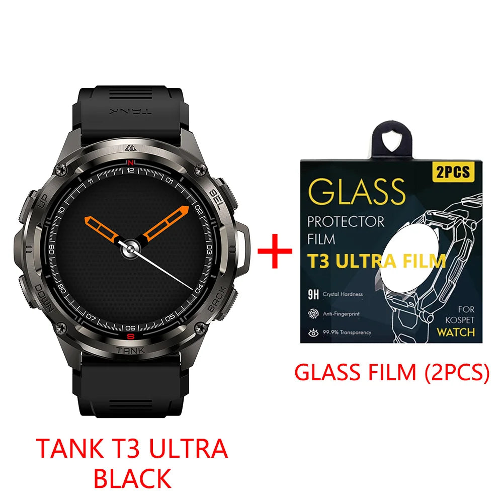 2025  TANK T3 Ultra GPS Smart Watch for Men Smartwatch Women 470Mah Battery Digital Fitness AMOLED AOD Bluetooth Watches