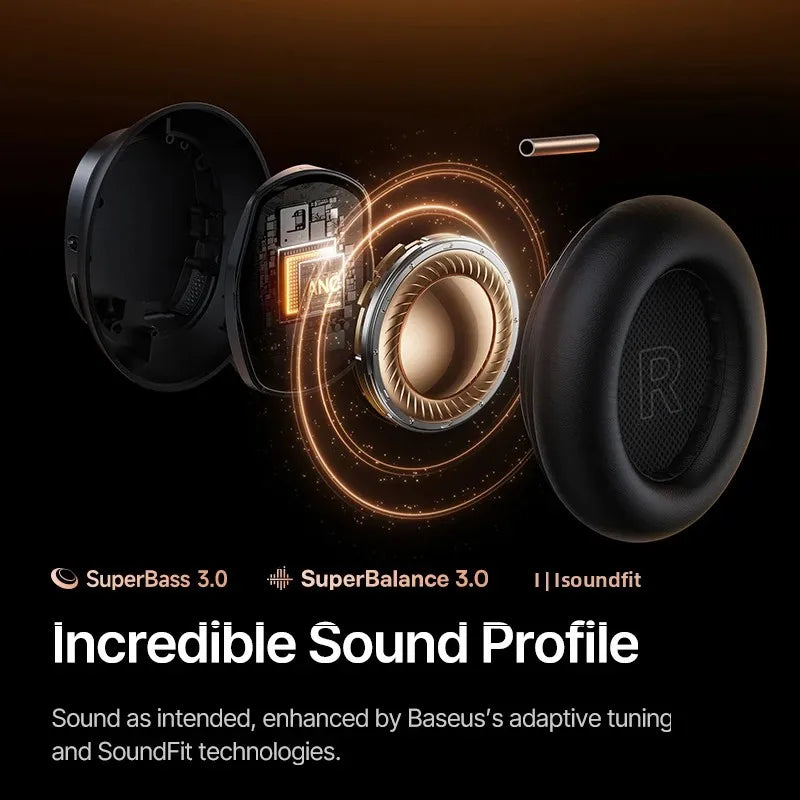 Inspire XH1 Sound by Bose ANC Wireless Headphone Bluetooth 6.1 48Db Adaptive Noise Cancellation Headset Hi-Res LDAC 100Hr