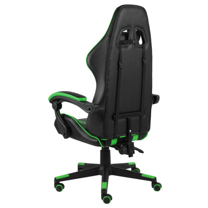 Gaming-Stuhl Schwarz Und Grün Kunstleder