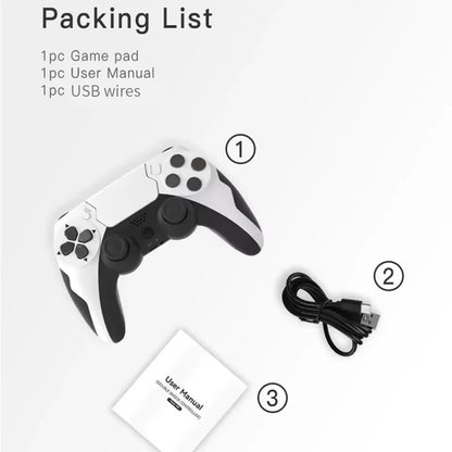 GAMINJA P48 Wireless Gamepad with Six Axis Gyroscope Game Controller for PS4 PS3 Console Wins 7 8 10 Dual Vibration PC Joystick