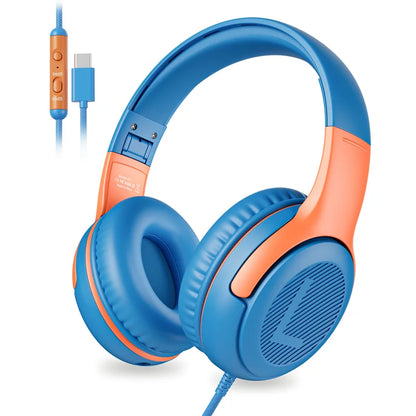 AWATRUE AT2 Headset,3.5Mm Surround Stereo Gaming Headphones with Mic Soft Memory Earmuffs for Pc,Laptop,Kids for School Toddler