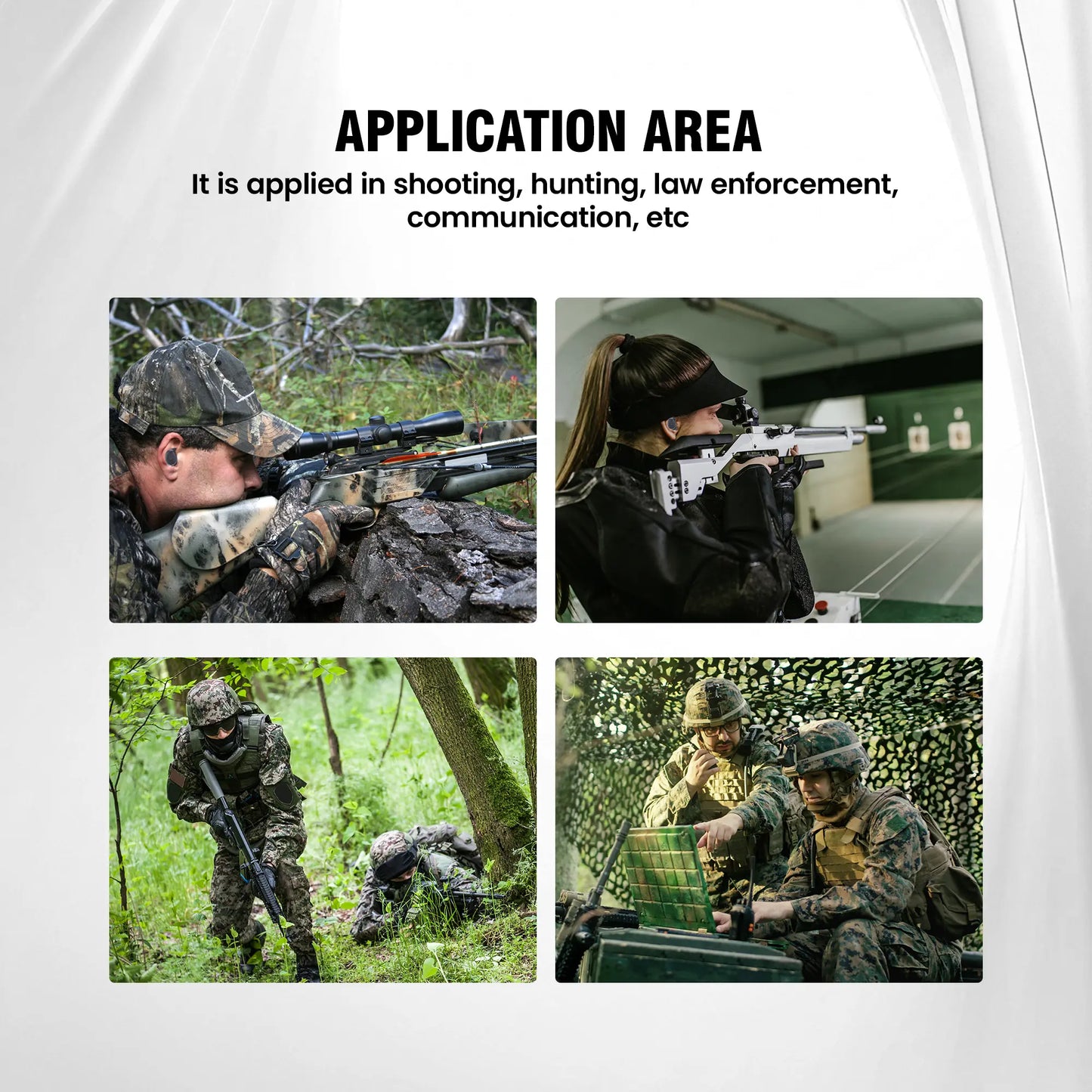 Elevate Your Outdoor Experience with ARM NEXT FieldOps E30 Tactical Earbuds - Wireless Hearing Protection with Bluetooth, 31dB Noise Reduction, and 50-Hour Playtime!