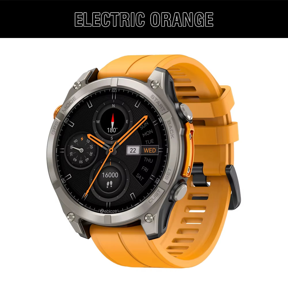 NEW  Stratos 4 GPS Smart Watch 1.43 AMOLED Display Built-In Compass Barometric Altimeter Flashlight Voice Call Smartwatch