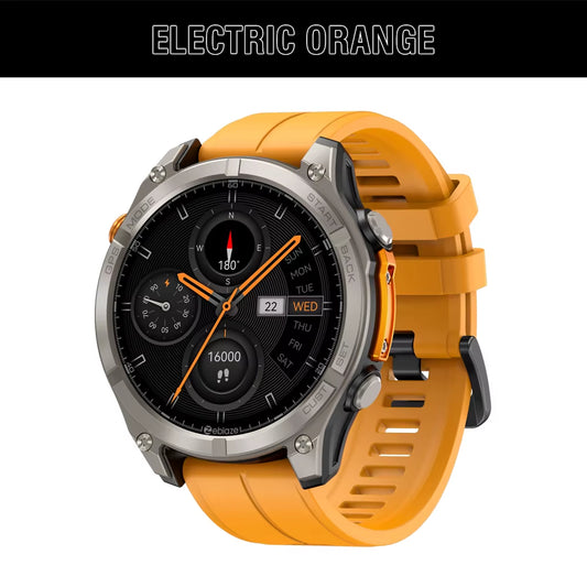 NEW  Stratos 4 GPS Smart Watch 1.43 AMOLED Display Built-In Compass Barometric Altimeter Flashlight Voice Call Smartwatch