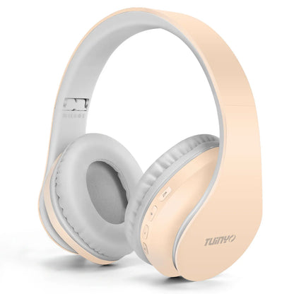 TUINYO Wireless Over-Ear Bluetooth Kopfhörer mit Mikrofon – Faltbar | Lila