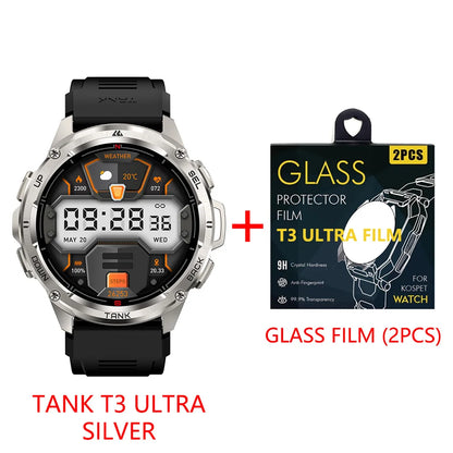 2025  TANK T3 Ultra GPS Smart Watch for Men Smartwatch Women 470Mah Battery Digital Fitness AMOLED AOD Bluetooth Watches