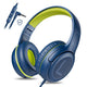 AWATRUE AT2 Headset,3.5Mm Surround Stereo Gaming Headphones with Mic Soft Memory Earmuffs for Pc,Laptop,Kids for School Toddler