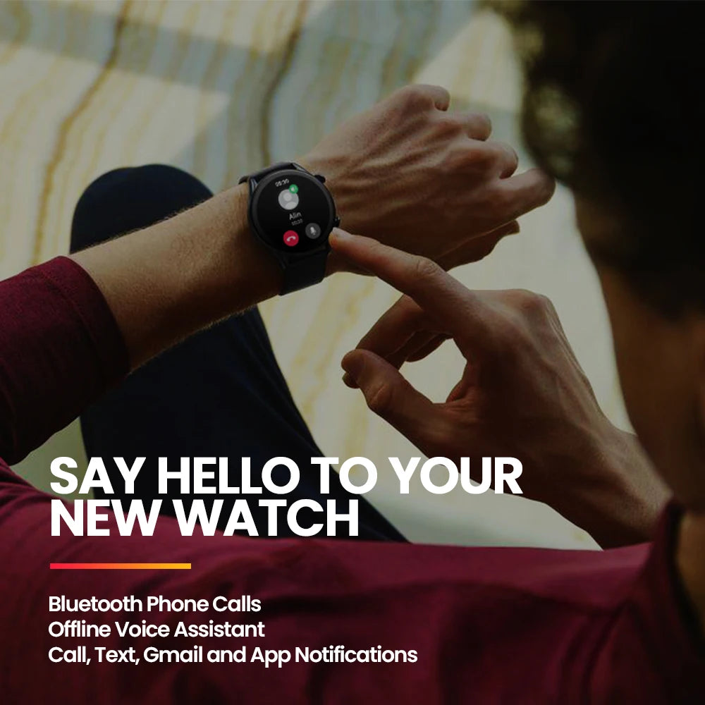 New  Btalk 3 plus Voice Calling Smart Watch 1.39'' Large HD Color Display Fitness Tracking Smartwatch for Men and Ladies