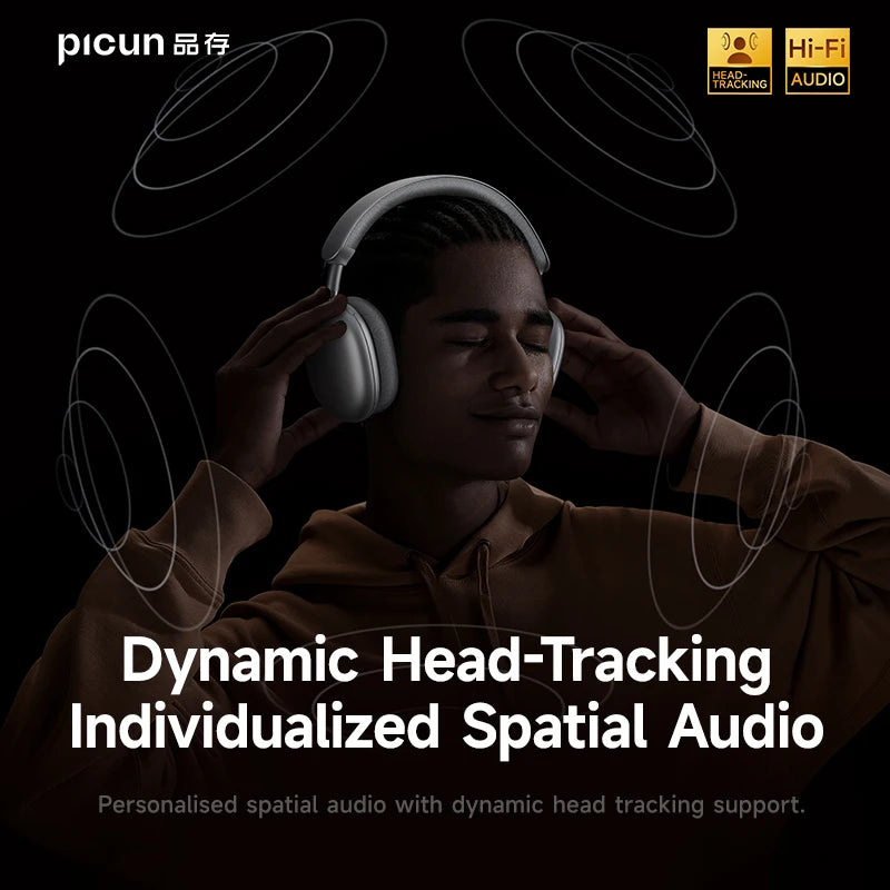 F8 Pro ANC Wireless Headphones 3D Spatial Audio Head Tracking -52Db ANC HIFI Bluetooth Headset ENC HD Mic Low-Latency APP