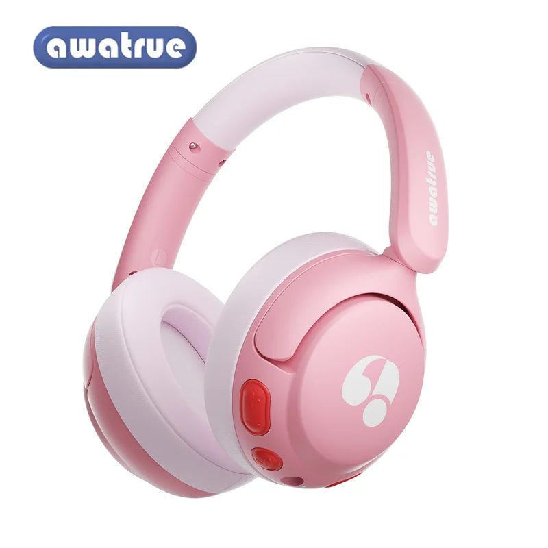 Awatrue Kids Bluetooth 5.4 Headphone 85Dba Safe Volume Lightweight Wireless Over-Ear Headsets for Ipad/Yoto Player/Tablet/School
