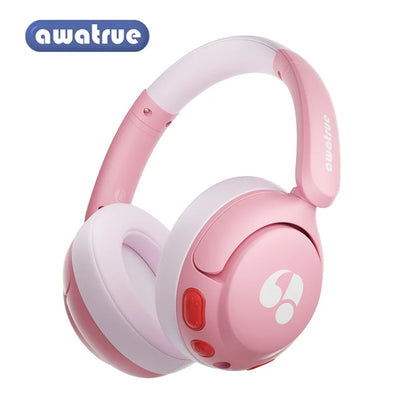 Awatrue Kids Bluetooth 5.4 Headphone 85Dba Safe Volume Lightweight Wireless Over-Ear Headsets for Ipad/Yoto Player/Tablet/School