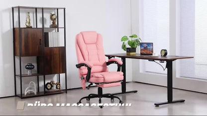 Bürostuhl Mit 7 Punkt Massage, Ergonomischer Gaming Sessel Mit Liegefunktion