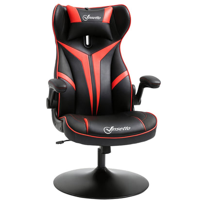 Gaming Stuhl Ergonomischer Computerstuhl Mit Wippfunktion Stahl Rot