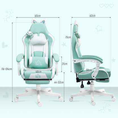 Gaming-Stuhl, Ergonomischer Gamer-Stuhl, Lendenwirbelst