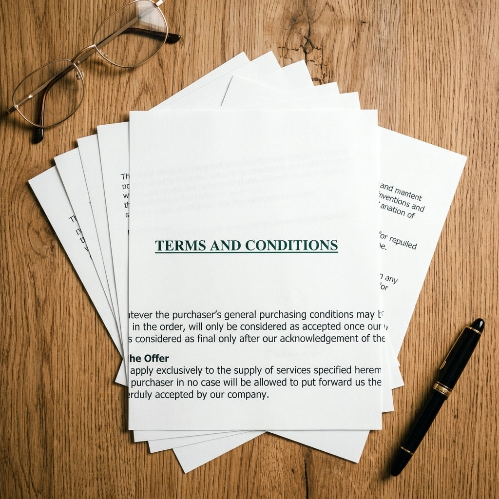 Business documents — Review Flat Lay | Generated by Modelize