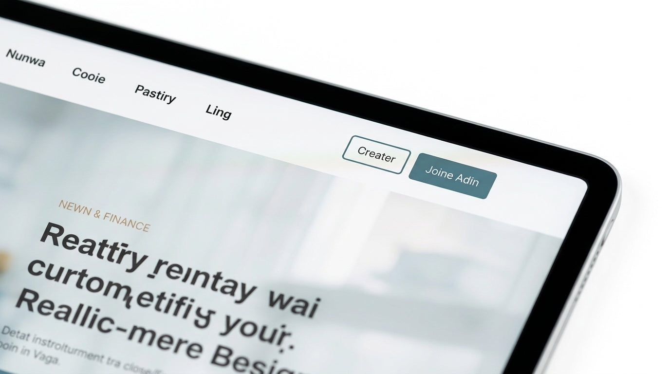 Corporate Website Interface — UI Design Detail | Generated by Modelize